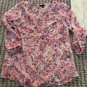 Ann Taylor Floral Chiffon Women's Top